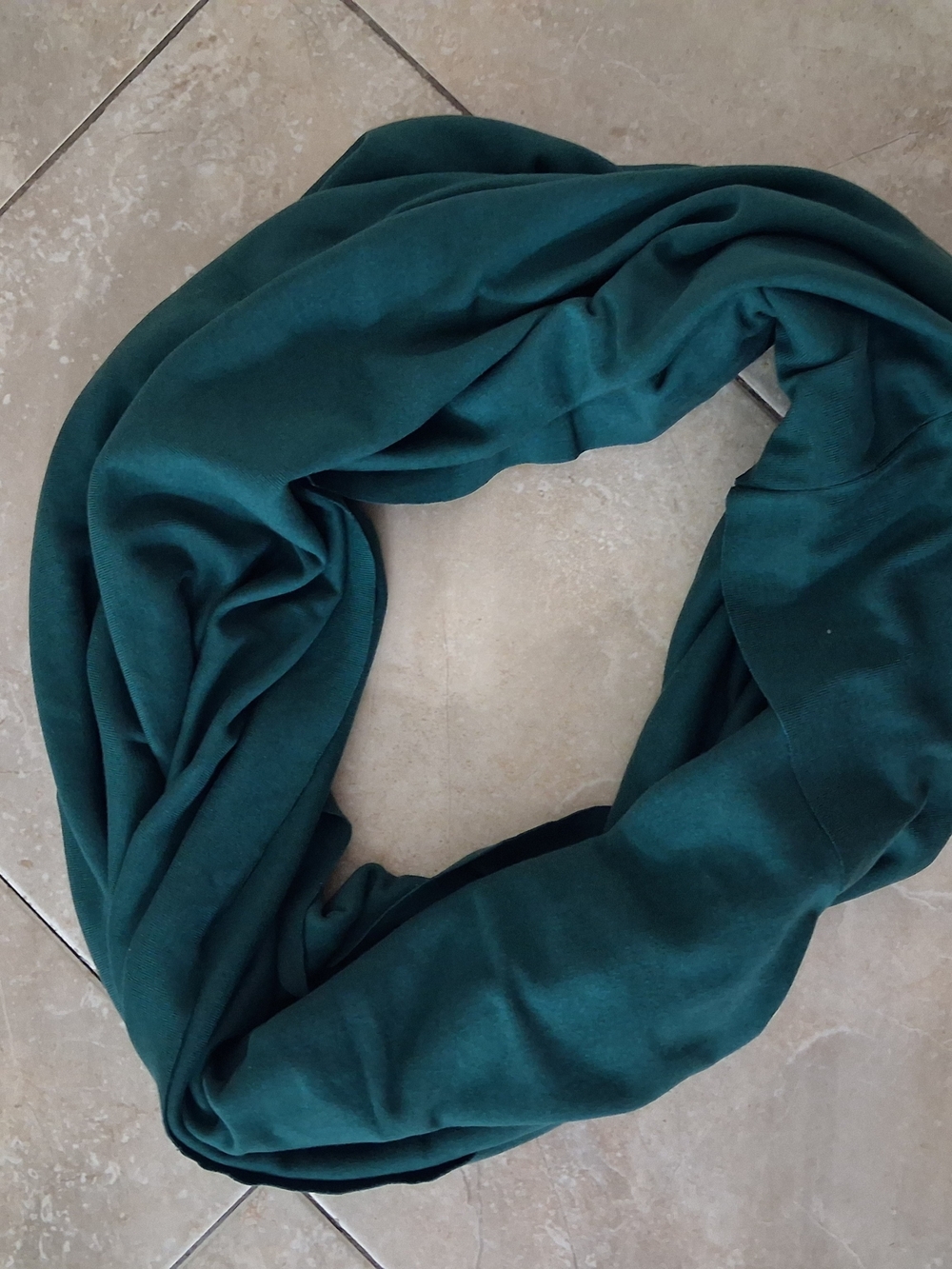 Los Angeles Apparel Green Infinity Scarf - Deep Teal Loop Wrap